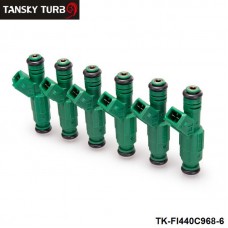 TANSKY -6PCS/LOT  High flow 0 280 155 968 fuel injector 440cc "Green Giant " For Volov fuel injector 0280155968 TK-FI440C968-6